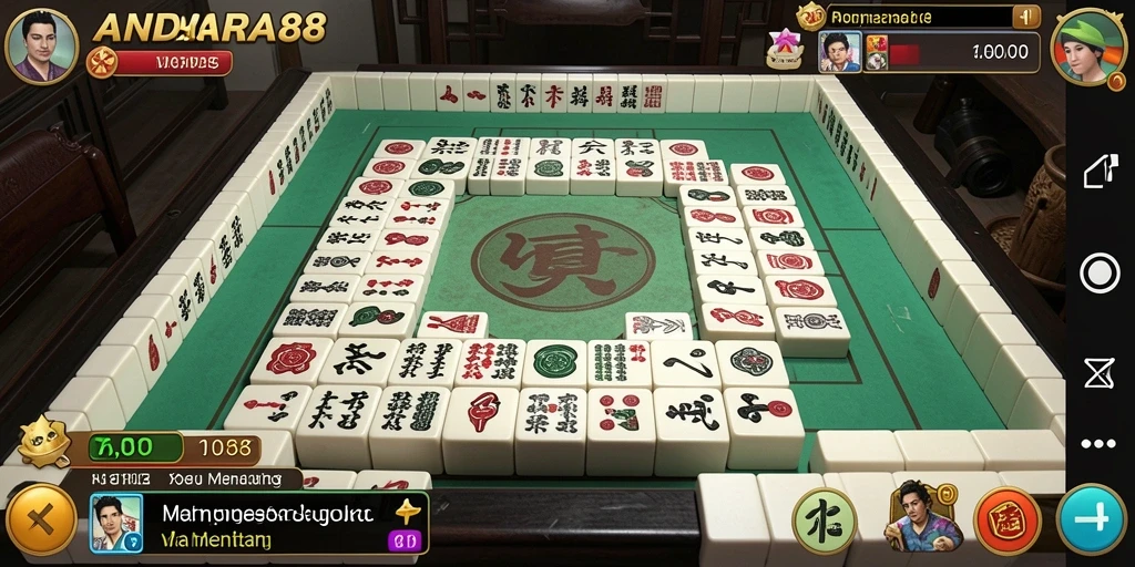 Tampilan gameplay Mahjong yang seru dan menarik di ANDARA88.