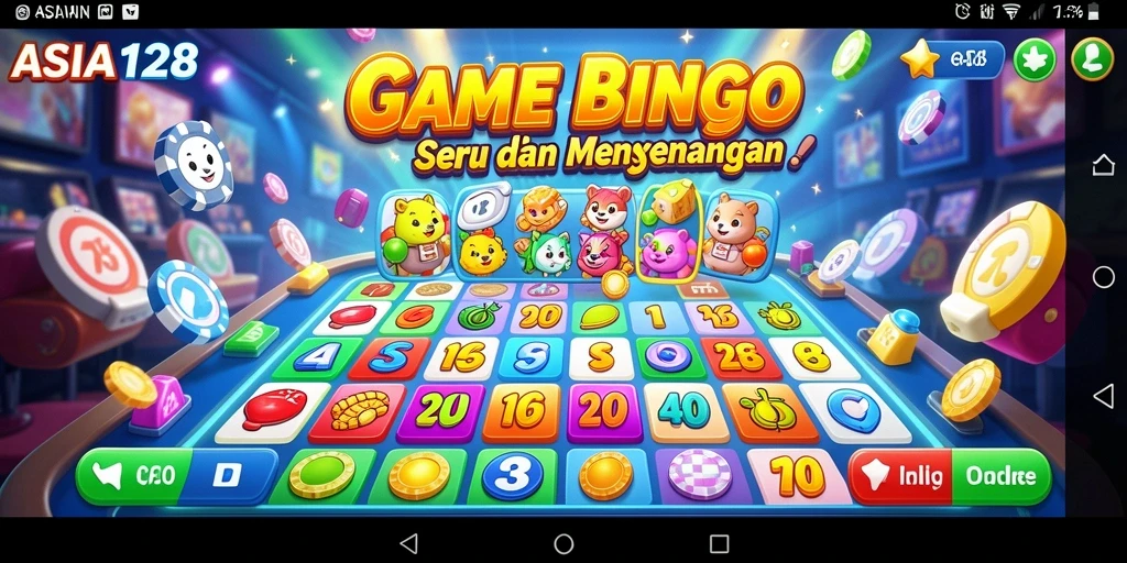 Tampilan gameplay seru dari ASIA128 yang penuh warna.