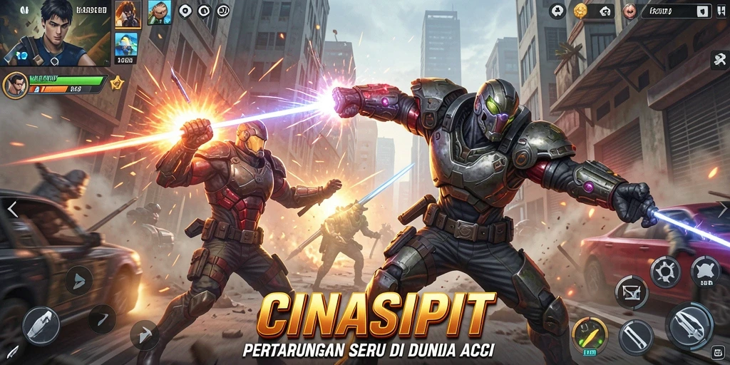 Gameplay intens dengan karakter unik beradu di CINASIPIT.