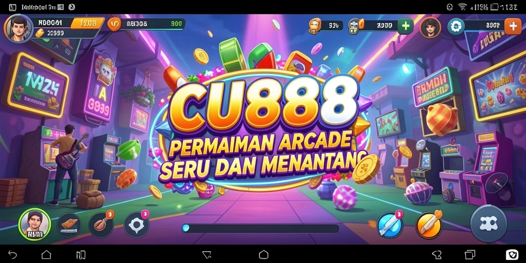 Tampilan screenshot CU888 menunjukkan gameplay seru dan penuh warna.