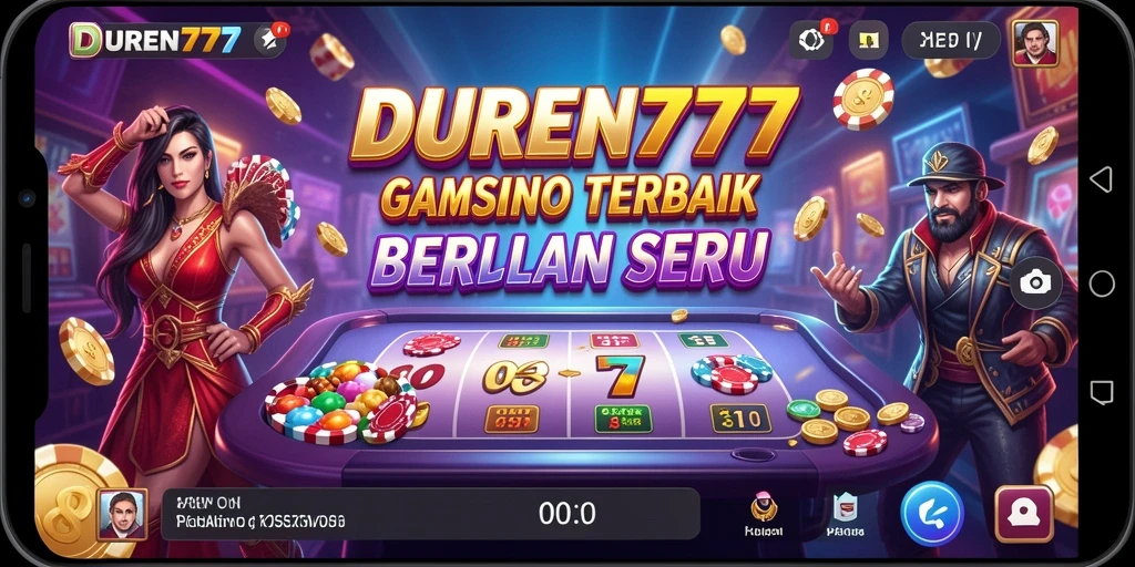 Tampilan gameplay DUREN777 yang mendebarkan dan penuh warna.