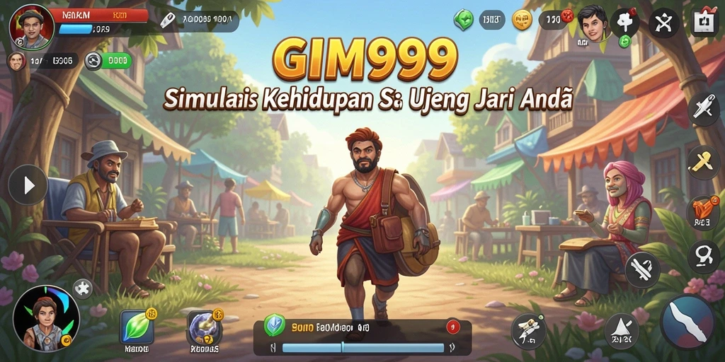 Screenshot GIM999 menampilkan pengalaman gameplay simulasi yang mendalam.