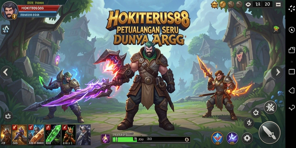Gameplay seru HOKITERUS88 dengan pertarungan dinamis dan karakter yang beragam.