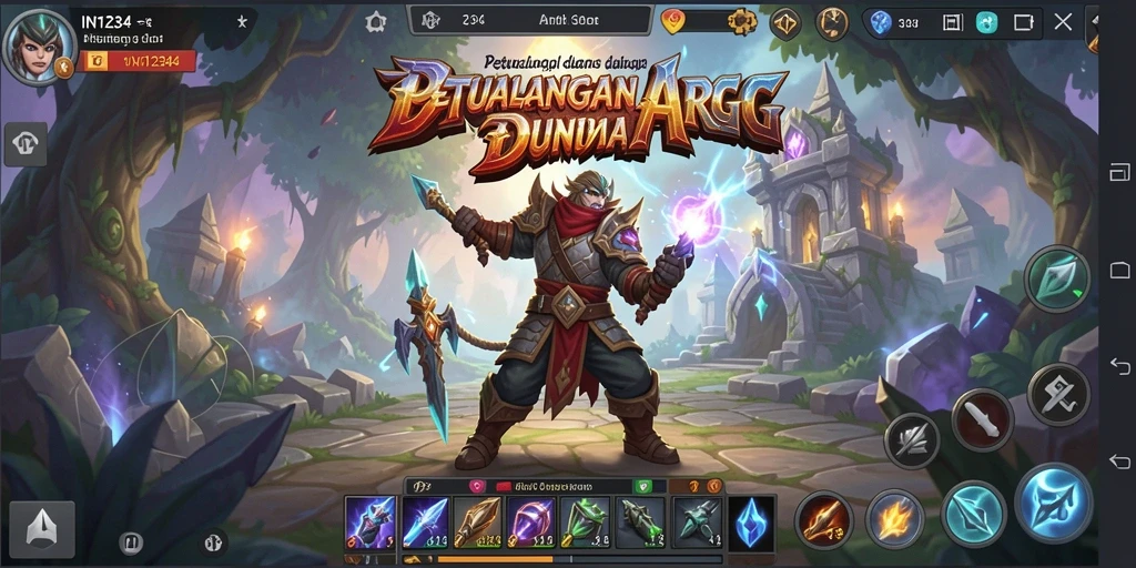 Gameplay seru yang menampilkan aksi pertempuran ARPG.