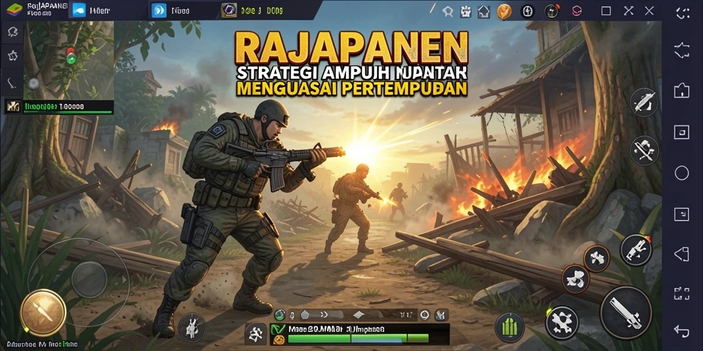 Tampilan gameplay seru di RAJAPANEN dengan strategi mendalam.