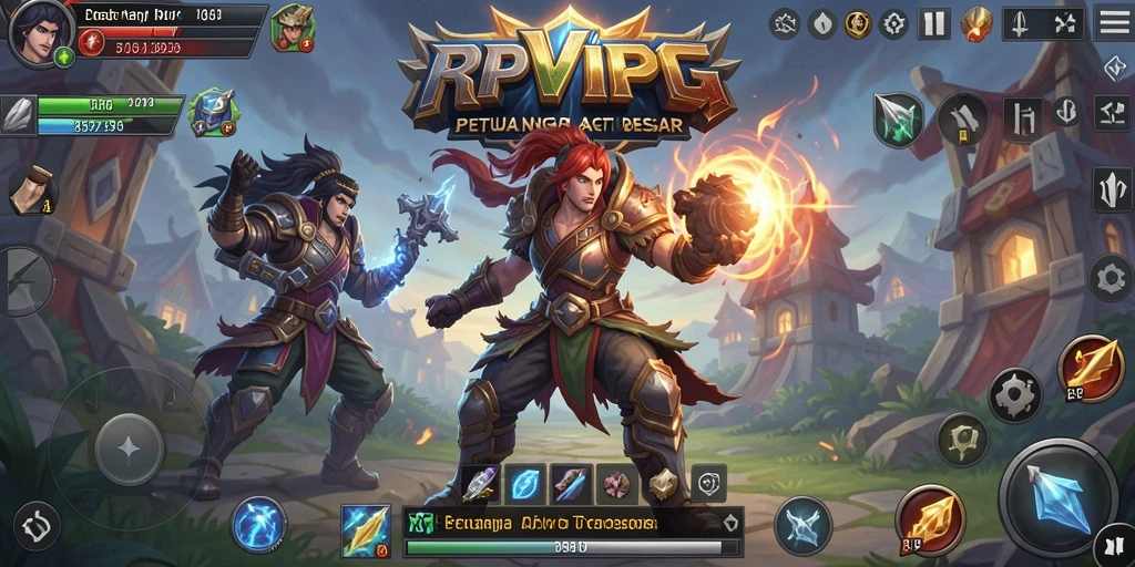 Tampilan gameplay RPVIP4 yang seru dan mengasyikkan dalam dunia ARPG.