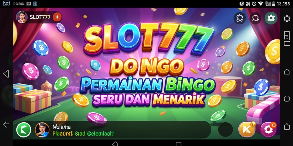 Tampilan gameplay Bingo yang seru dan berwarna.