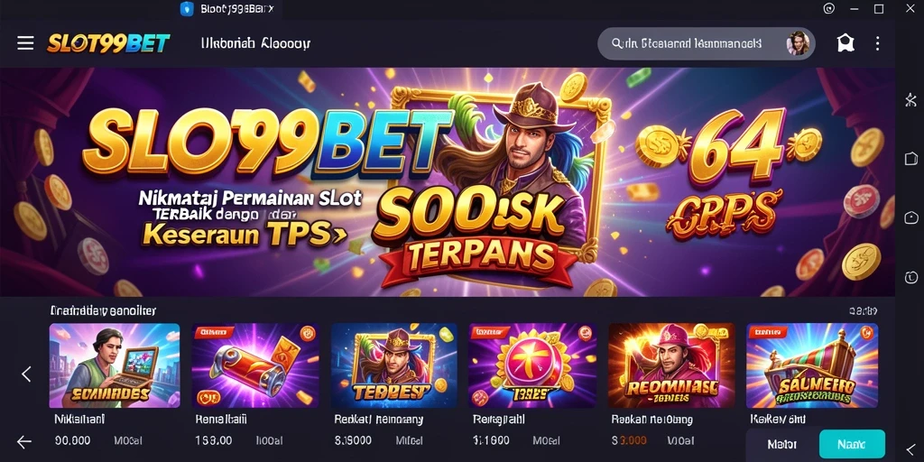 Tampilan gameplay menarik dan penuh warna dari SLOT99BET.