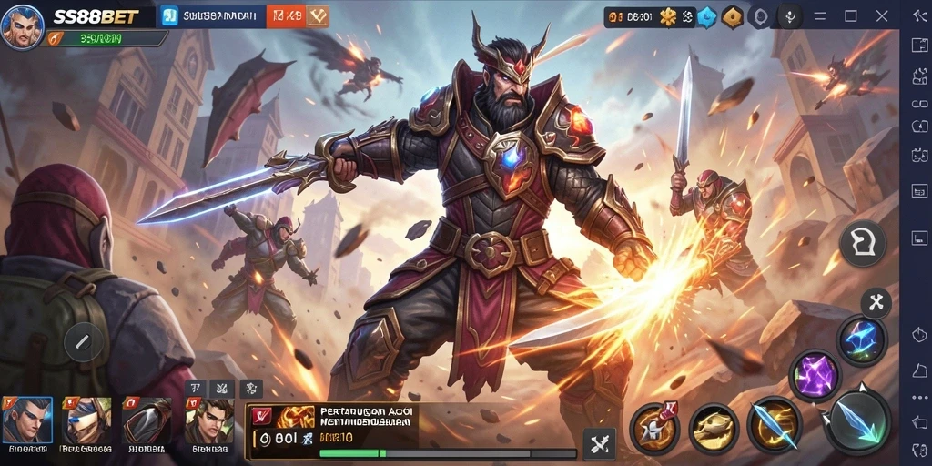 Tampilan seru dari gameplay SS88BET yang penuh aksi.