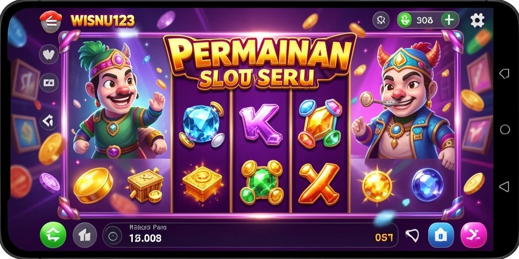 Tampilan menarik WISNU123 dalam sesi permainan slot.
